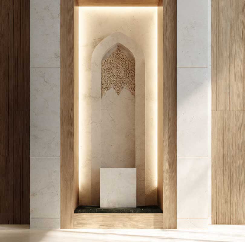mihrab mushola modern elegan