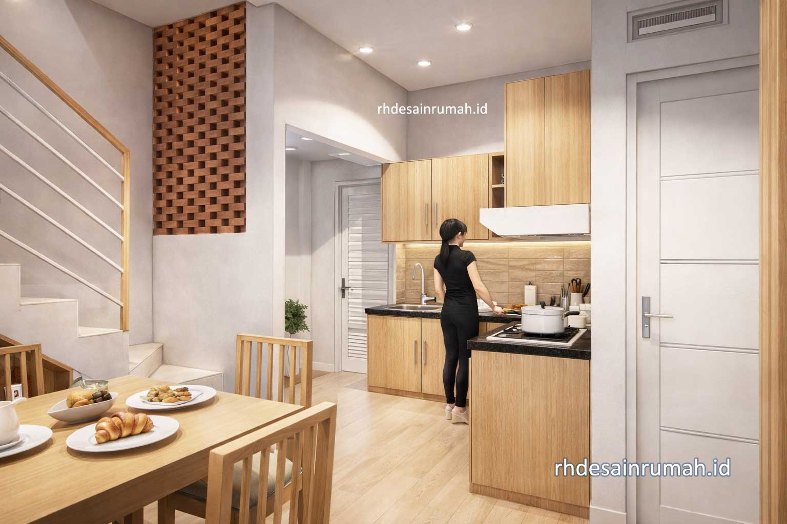 desain dapur rumah modern 7x12