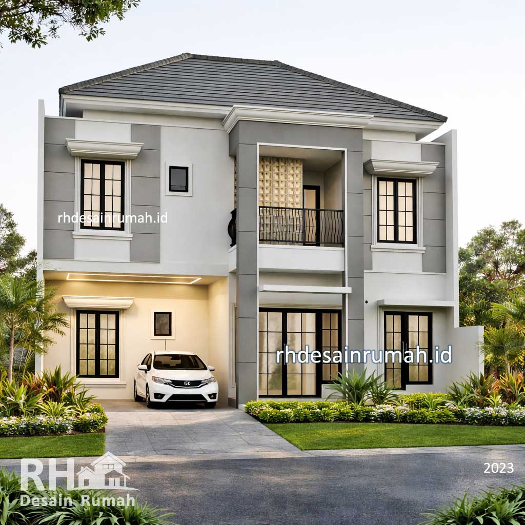 Read more about the article Desain Fasad Rumah Warna Abu-abu
