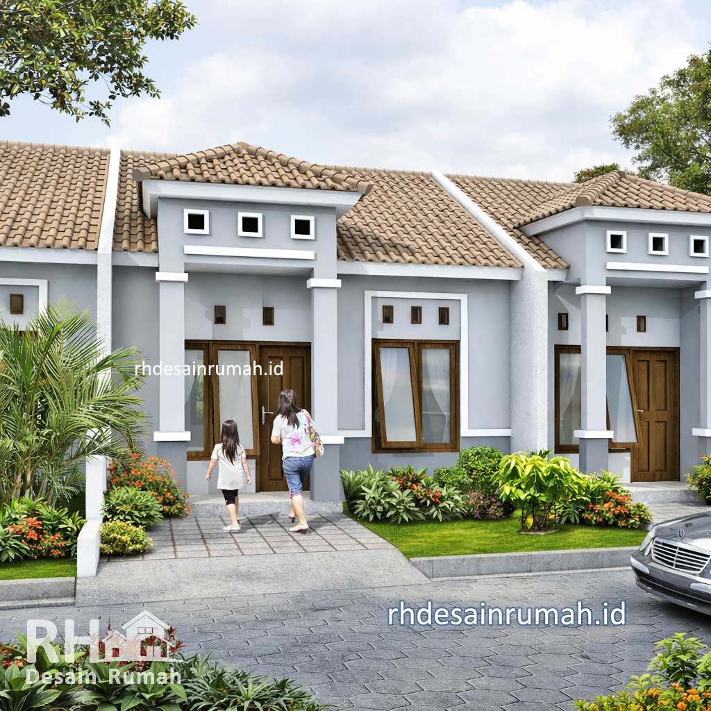 desain rumah minimalis type 36 warna abu abu