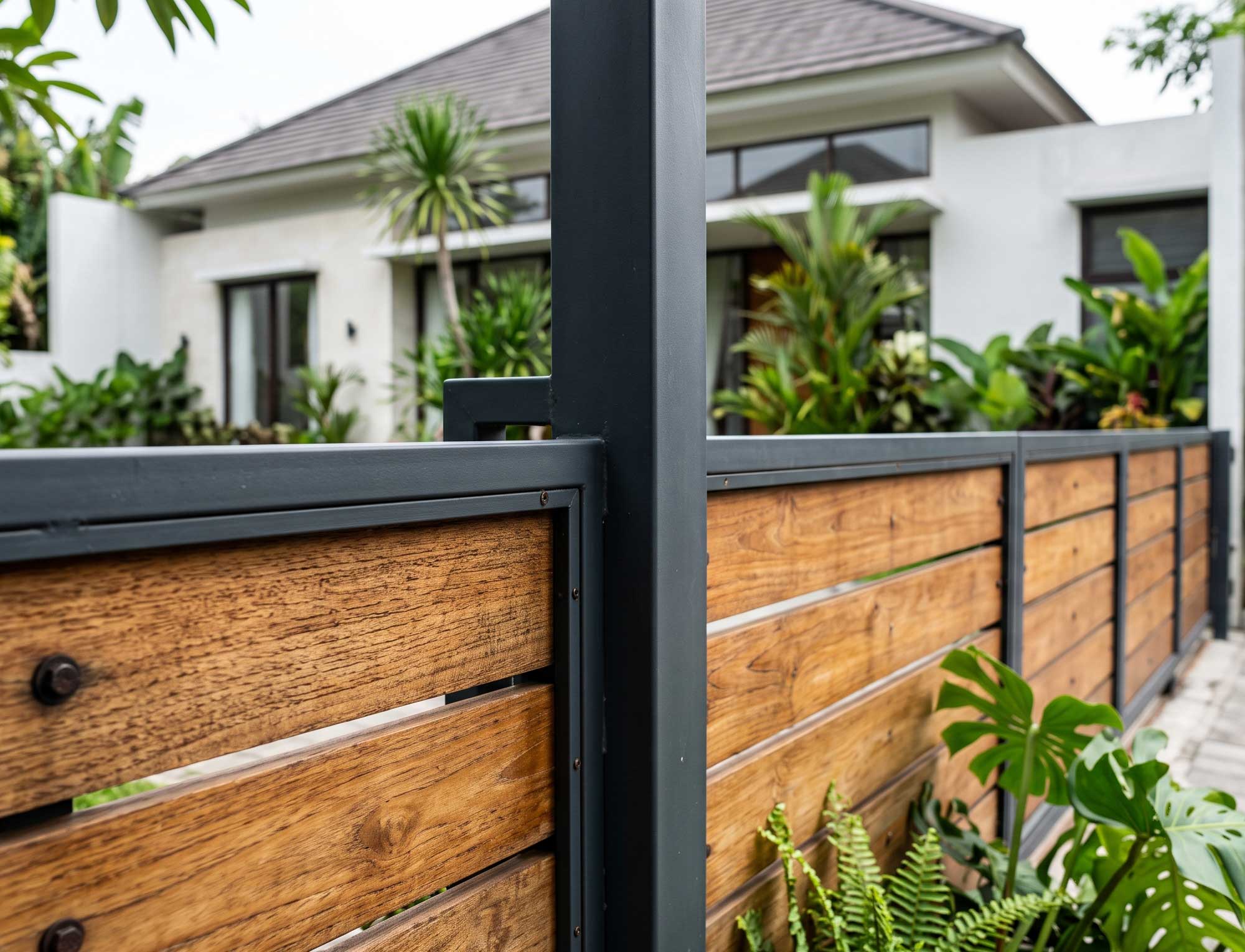 jenis material pagar rumah dari kayu