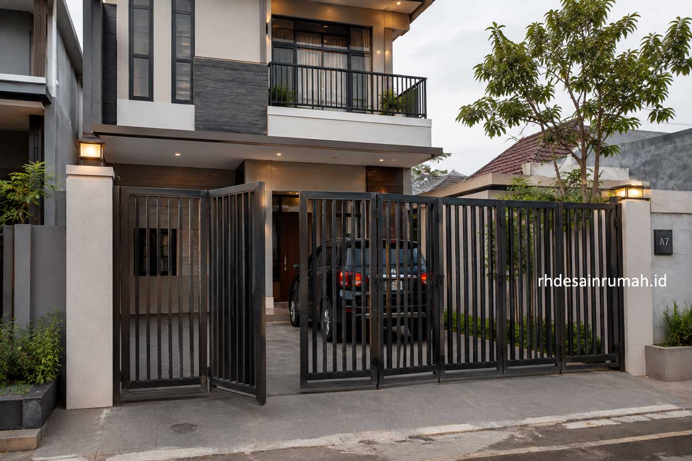jenis pintu pagar rumah model lipat