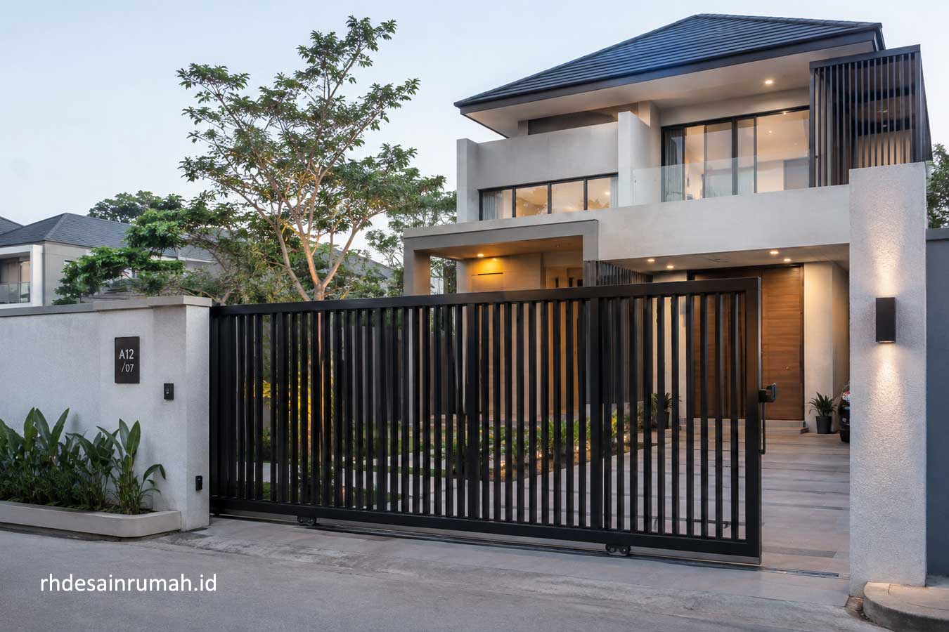 jenis pintu pagar rumah sliding geser