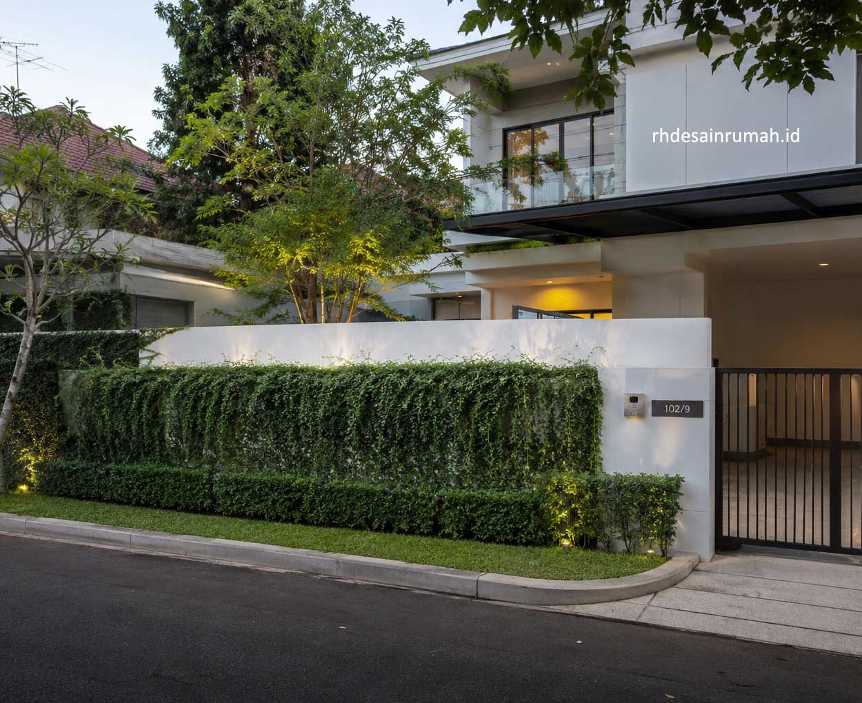 pagar tanaman rumah minimalis modern